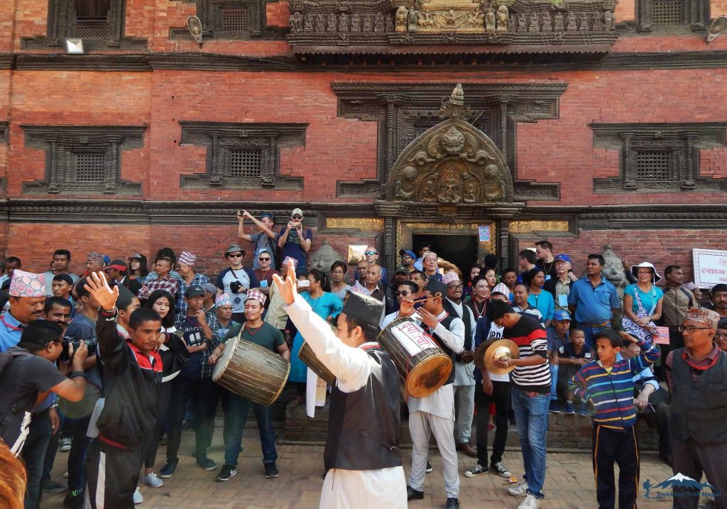 Newari People Celebrating Festivals