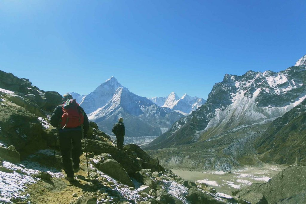 Mount Amadablam from Chola Pass