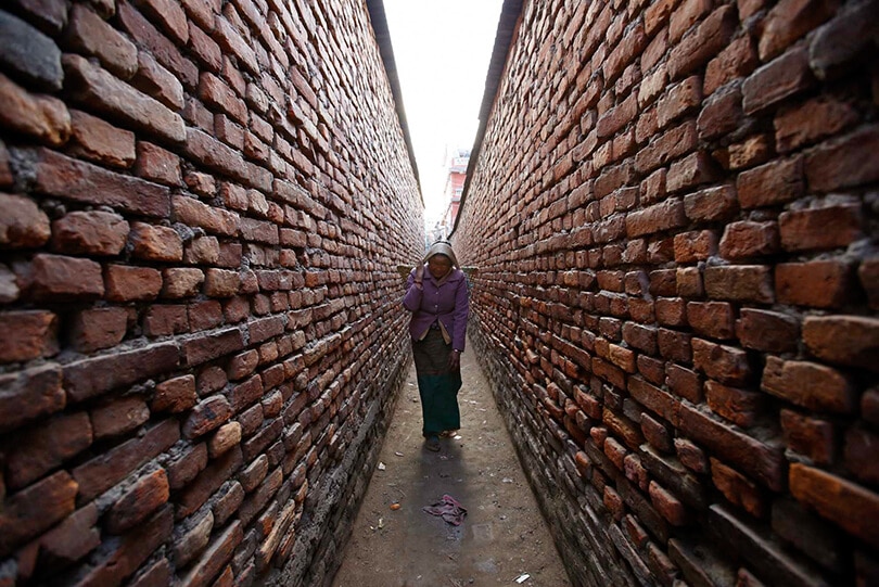Picture of Narrow Street of Kathmandu Nepal